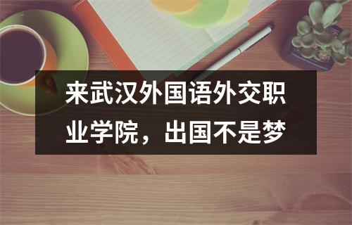 来武汉外国语外交职业学院,出国不是梦