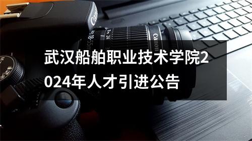 武汉船舶职业技术学院2024年人才引进公告