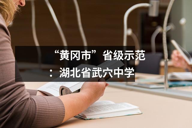 “黄冈市”省级示范:湖北省武穴中学