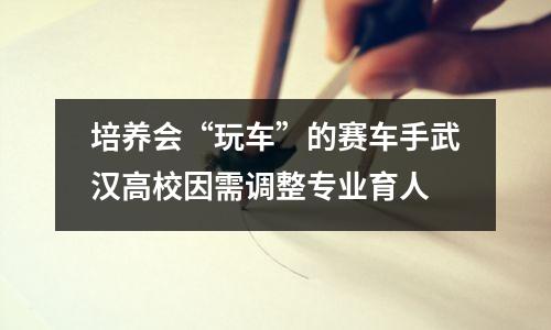 培养会“玩车”的赛车手武汉高校因需调整专业育人