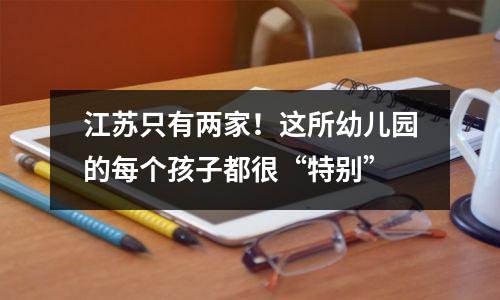 江苏只有两家!这所幼儿园的每个孩子都很“特别”
