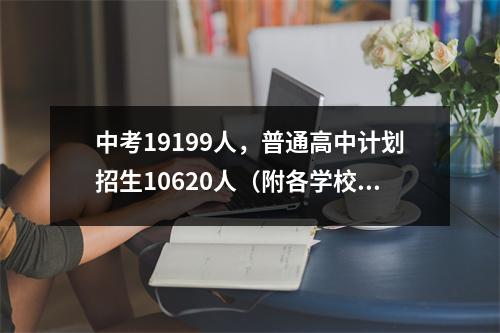 中考19199人,普通高中计划招生10620人(附各学校招生人数)