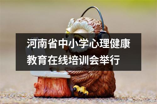 河南省中小学心理健康教育在线培训会举行