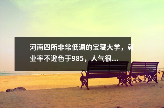 河南四所非常低调的宝藏大学,就业率不逊色于985,人气很高。