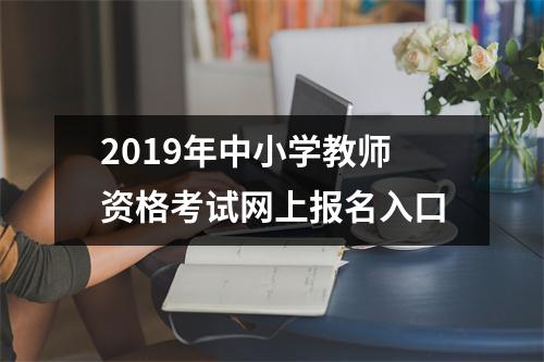 2019年中小学教师资格考试网上报名入口