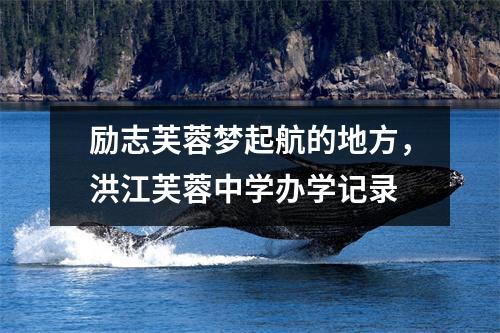 励志芙蓉梦起航的地方,洪江芙蓉中学办学记录