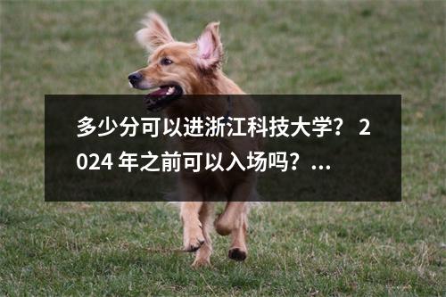 多少分可以进浙江科技大学? 2024 年之前可以入场吗?附最低分数