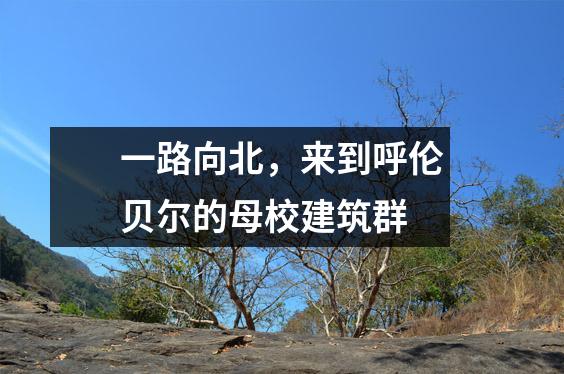 一路向北,来到呼伦贝尔的母校建筑群