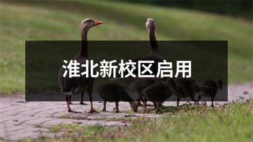 淮北新校区启用