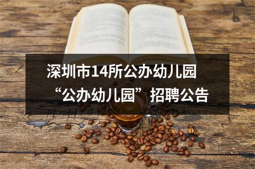 深圳市14所公办幼儿园“公办幼儿园”招聘公告