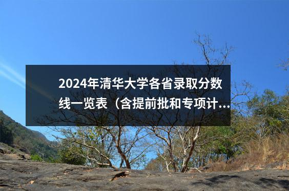 2024年清华大学各省录取分数线一览表(含提前批和专项计划)