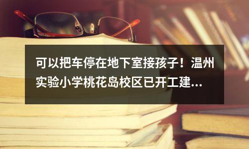 可以把车停在地下室接孩子!温州实验小学桃花岛校区已开工建设,预计2021年投入使用