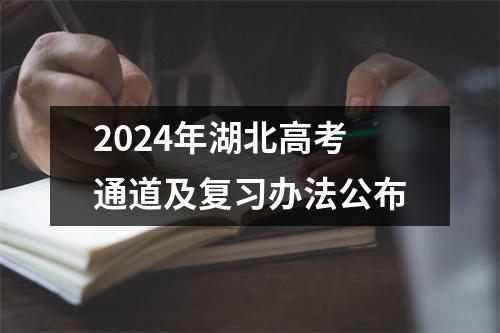 2024年湖北高考通道及复习办法公布