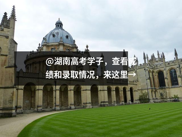@湖南高考学子,查看成绩和录取情况,来这里→