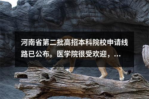 河南省第二批高招本科院校申请线路已公布。医学院很受欢迎,皖南医学院真香。
