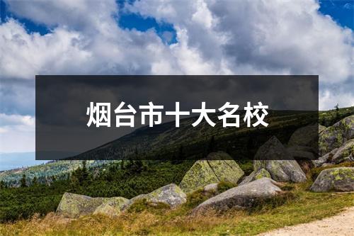 烟台市十大名校