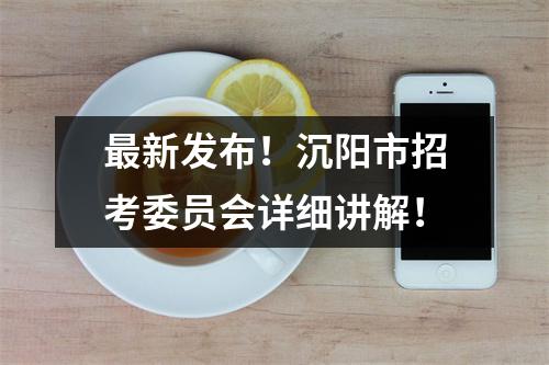 最新发布!沉阳市招考委员会详细讲解!
