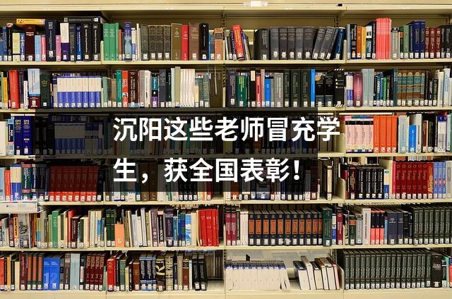 沉阳这些老师冒充学生,获全国表彰!