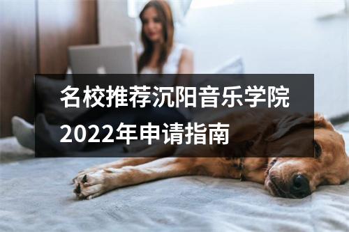 名校推荐沉阳音乐学院2022年申请指南