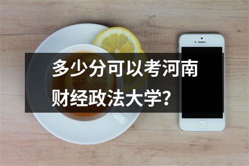 多少分可以考河南财经政法大学?