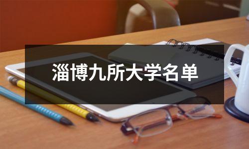 淄博九所大学名单