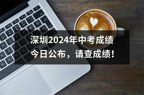 深圳2024年中考成绩今日公布,请查成绩!