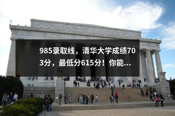 985录取线,清华大学成绩703分,最低分615分!你能进入哪一所?请比较