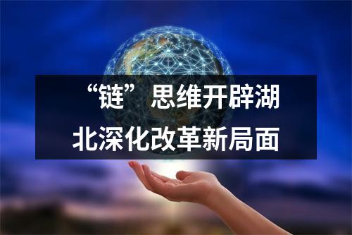 “链”思维开辟湖北深化改革新局面