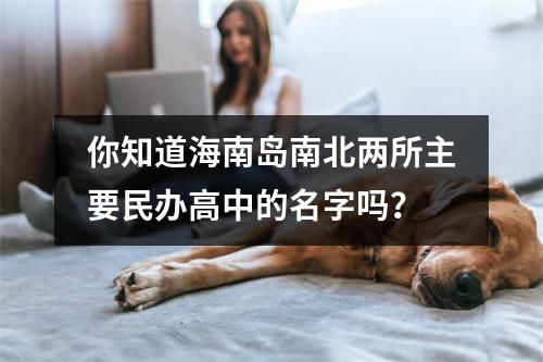 你知道海南岛南北两所主要民办高中的名字吗?