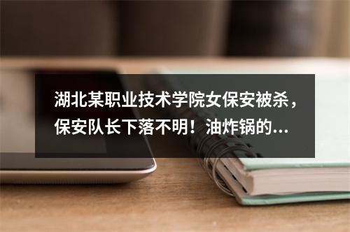 湖北某职业技术学院女保安被杀,保安队长下落不明!油炸锅的评论