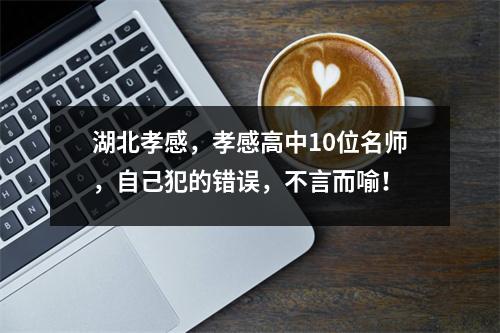 湖北孝感,孝感高中10位名师,自己犯的错误,不言而喻!