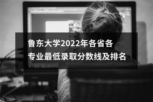 鲁东大学2022年各省各专业最低录取分数线及排名