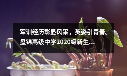 军训经历彰显风采,英姿引青春。盘锦高级中学2020级新生军训记录