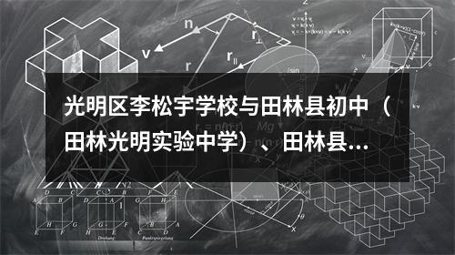 光明区李松宇学校与田林县初中(田林光明实验中学)、田林县田林中学结对帮扶线上启动仪式