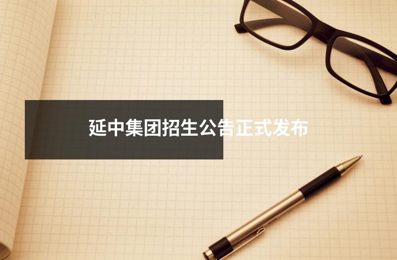 延中集团招生公告正式发布