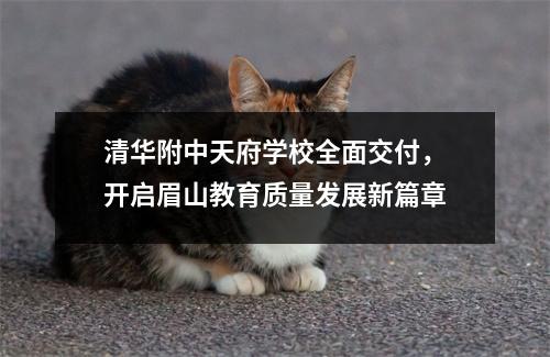 清华附中天府学校全面交付,开启眉山教育质量发展新篇章