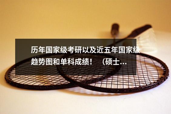 历年国家级考研以及近五年国家级趋势图和单科成绩! (硕士)