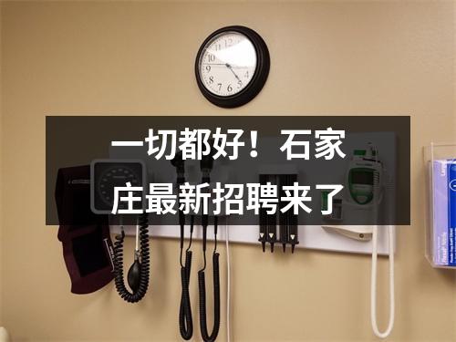 一切都好!石家庄最新招聘来了