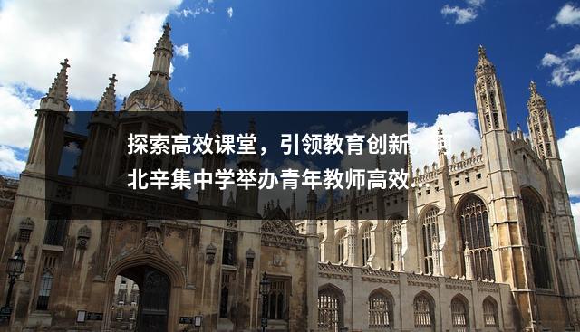 探索高效课堂,引领教育创新。河北辛集中学举办青年教师高效课堂示范班