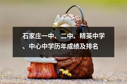 石家庄一中、二中、精英中学、中心中学历年成绩及排名