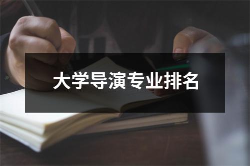 大学导演专业排名