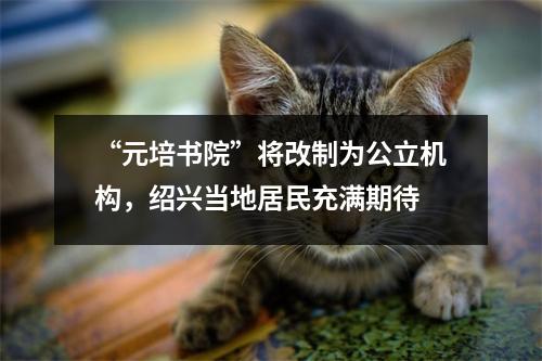 “元培书院”将改制为公立机构,绍兴当地居民充满期待