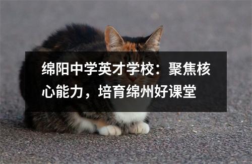 绵阳中学英才学校:聚焦核心能力,培育绵州好课堂