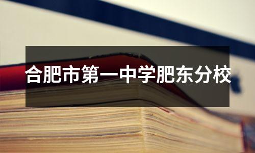合肥市第一中学肥东分校