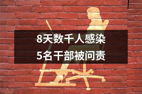 8天数千人感染5名干部被问责