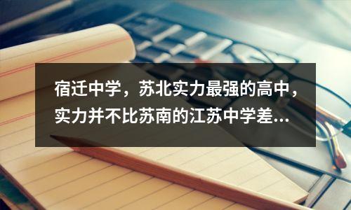 宿迁中学,苏北实力最强的高中,实力并不比苏南的江苏中学差。