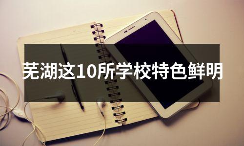 芜湖这10所学校特色鲜明