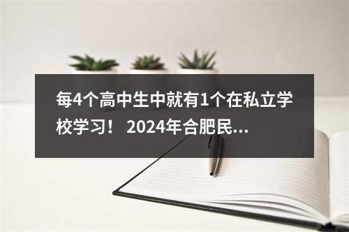 每4个高中生中就有1个在私立学校学习! 2024年合肥民办高中招生成绩回顾