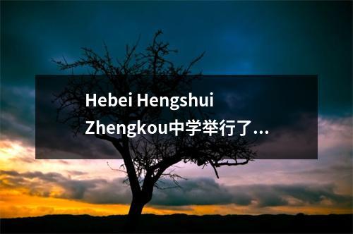 Hebei Hengshui Zhengkou中学举行了盛大的宣誓动员仪式