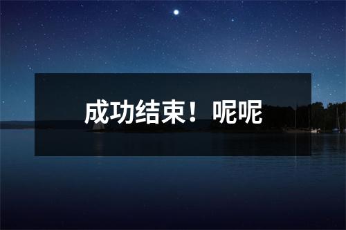 成功结束！呢呢